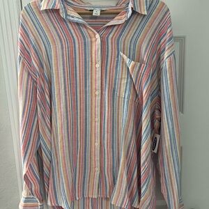 Old Navy Multicolor Striped Women’s Shirt